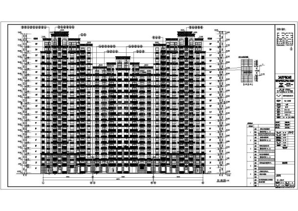 郑州23层框架剪力墙结构住宅楼建筑施工图纸-图一