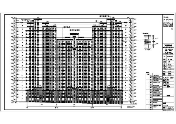 郑州23层框架剪力墙结构住宅楼建筑施工图纸-图二