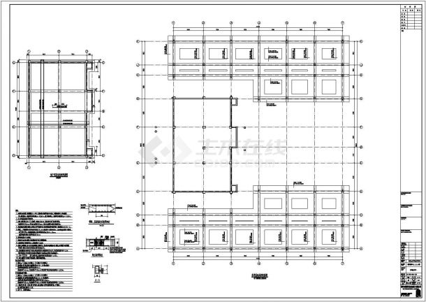 某地区七层框架结构商务中心配楼结构施工图-图二