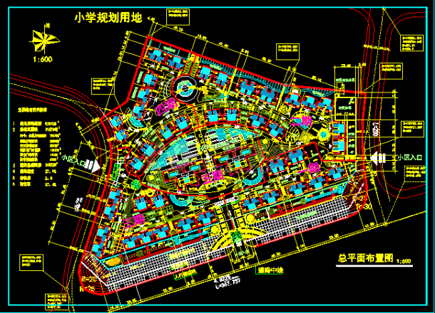 某建筑住宅小区CAD设计规划方案平面图-图一