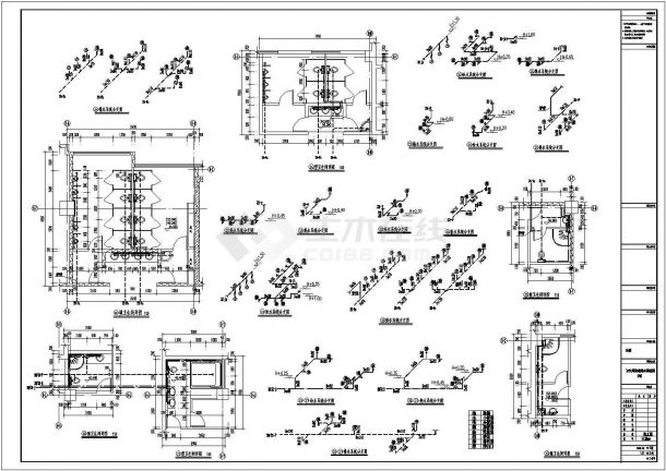 某十六层多功能综合楼全套给排水设计图纸（含水喷雾系统）-图二