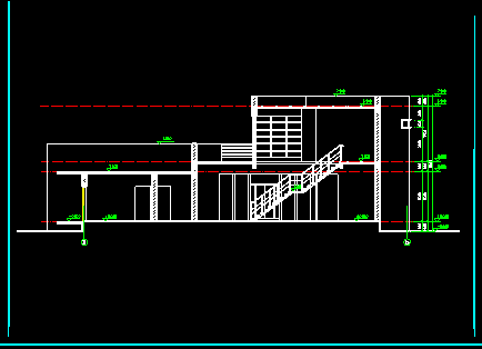 现代别墅建筑cad施工方案带效果图-图二