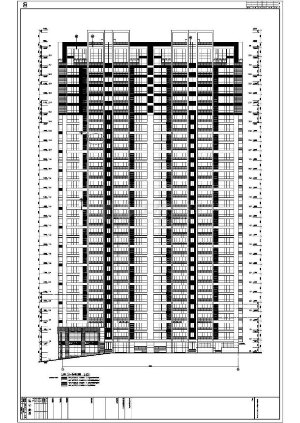 【福建】某三十二层框架结构高层商住楼建筑施工图纸-图一