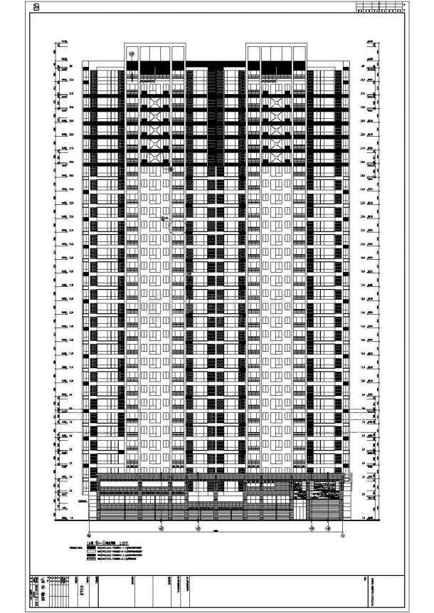 【福建】某三十二层框架结构高层商住楼建筑施工图纸-图二