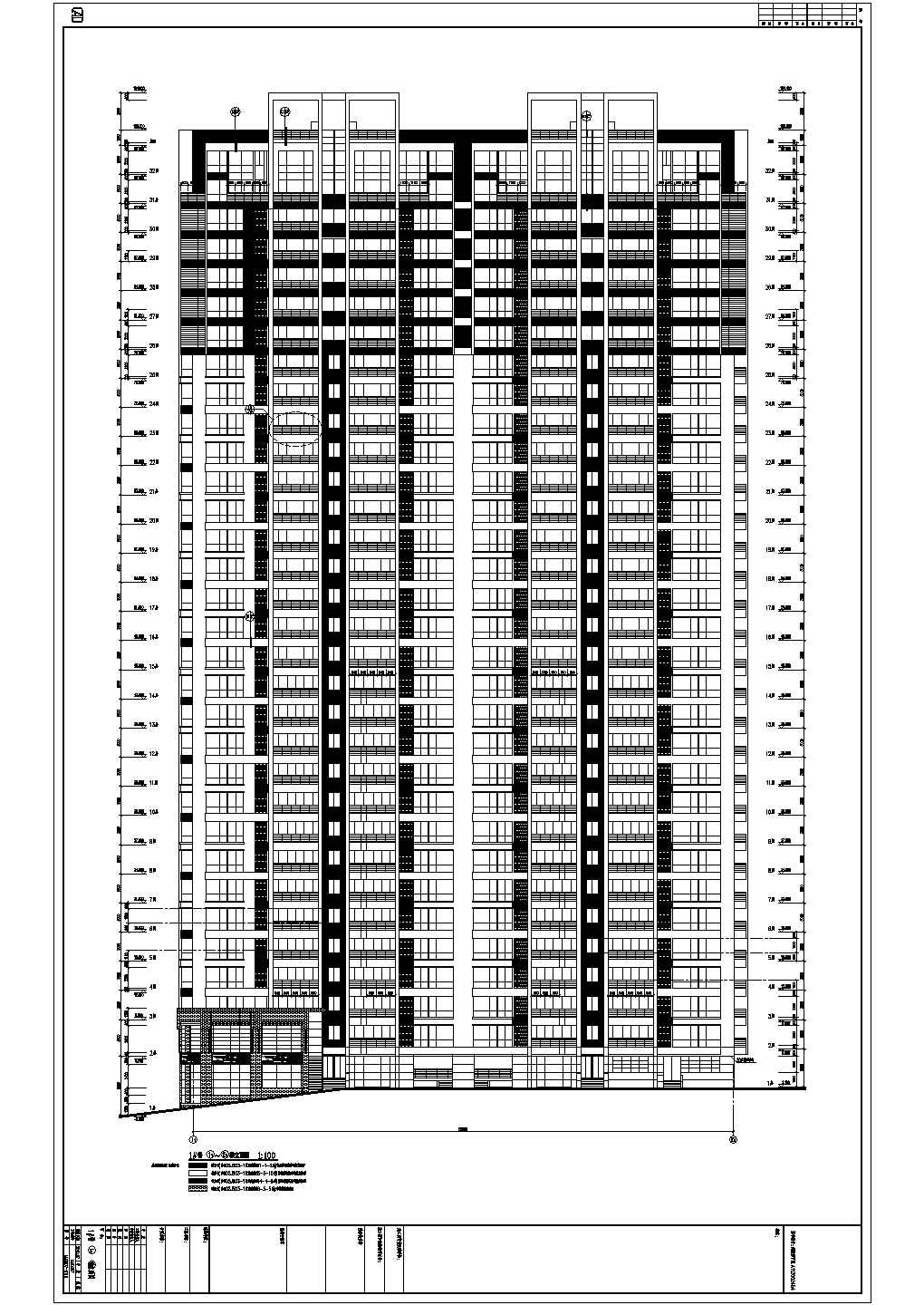 【福建】某三十二层框架结构高层商住楼建筑施工图纸