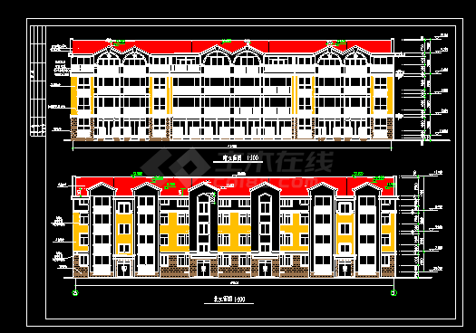 经典别墅建筑施工CAD设计施工方案图纸-图二