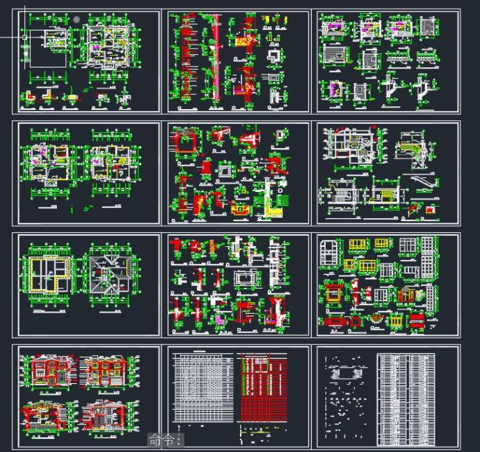 某地区某豪华别墅建筑设计cad施工图_图1