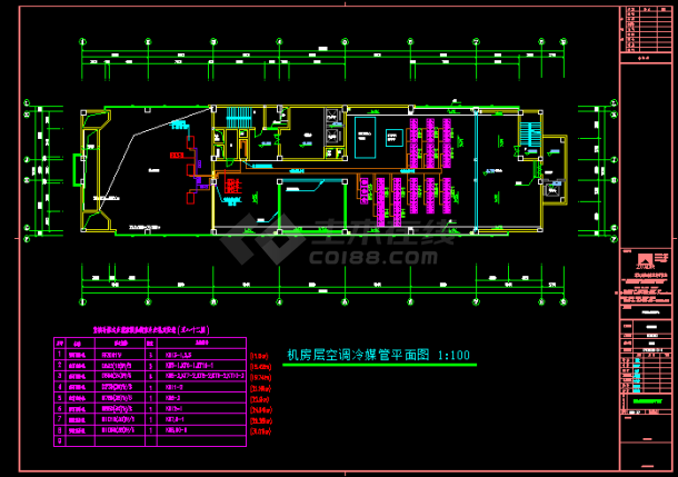 某商务大楼VRV空调系统平面设计施工图-图二