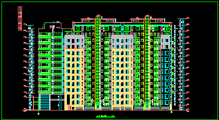 某市万科高层住宅楼CAD建筑设计施工图-图二