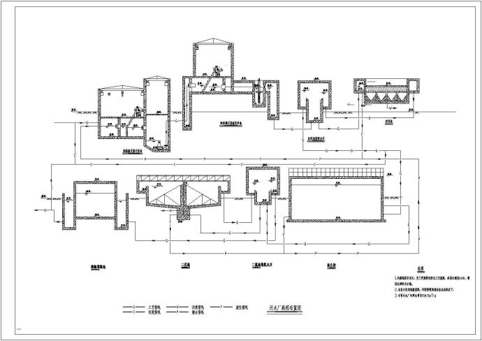 某大豆制油厂工业废水处理设计图_图1
