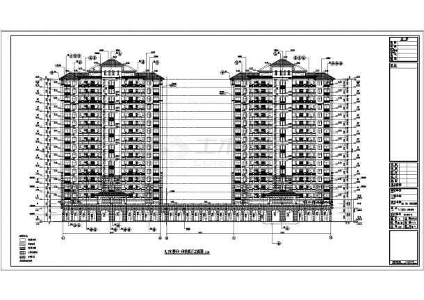 某房地产开发的17层公寓住宅楼建筑设计方案图-图一
