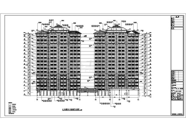 某房地产开发的17层公寓住宅楼建筑设计方案图-图二