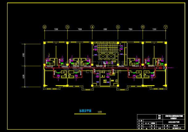 某综合楼暖通空调设计施工方案CAD图-图二