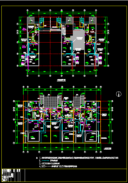 别墅多联空调设计线路管线施工CAD图-图二