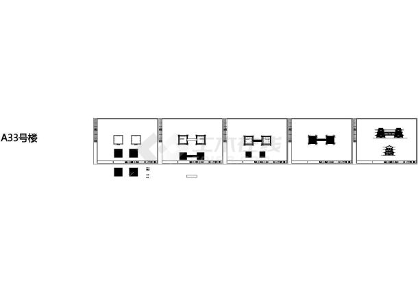 某地三层仿古建筑图纸-图一