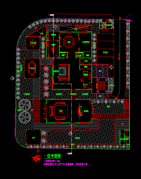 新加坡设计的豪华别墅建筑cad施工设计图-图二