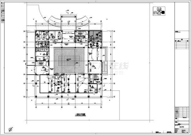 知名大院设计某办公综合商务中心强电系统全套施工图，共245张-图二