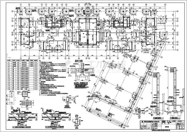 某地17层(带地下室)剪力墙结构住宅楼结构施工图-图二