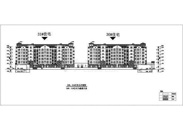 【南京】住宅小区高层综合体cad建筑设计方案-图二