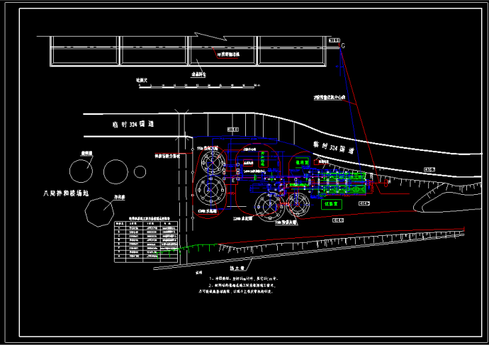 大型水电站拌和系统cad施工建筑设计图纸_图1
