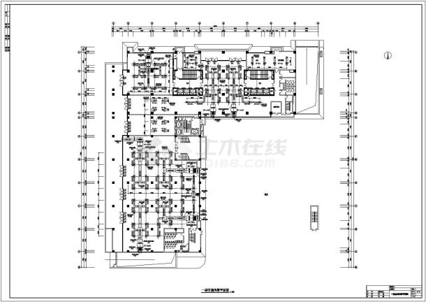 某二十四层商业加办公综合楼双螺杆冷水机组空调设计图-图一