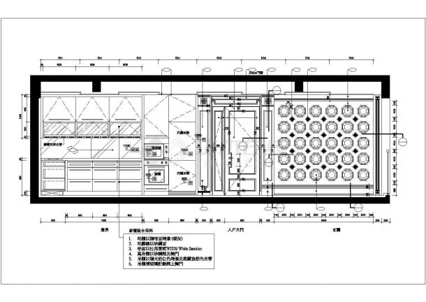 【深圳】某住宅小区现代风格136平米四居室装修施工图纸（含效果）-图一