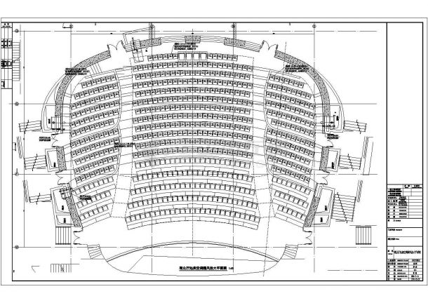 传媒中心影剧院座椅送风暖通空调设计方案图-图一