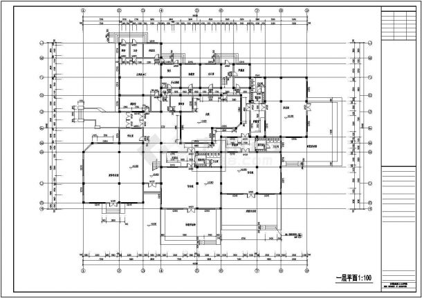 安徽某地区三层幼儿园建筑设计方案图纸-图二