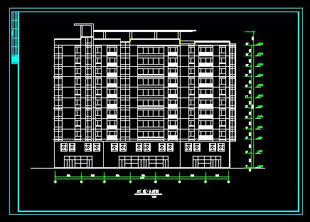 板式小高层建筑设计CAD详情图纸-图二