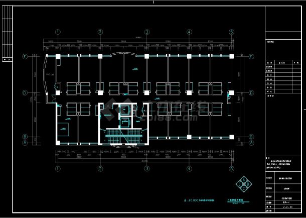 连锁酒店客房室内装修cad整层平面设计详细施工图纸-图二
