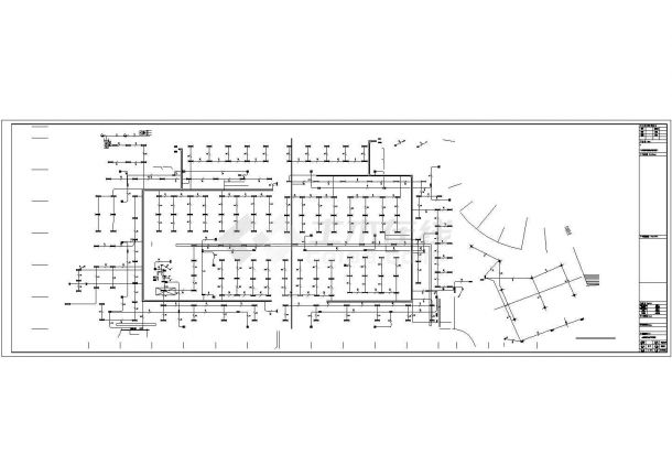 【新疆】三层框架结构综合商业广场电气全套施工图，共90张-图一