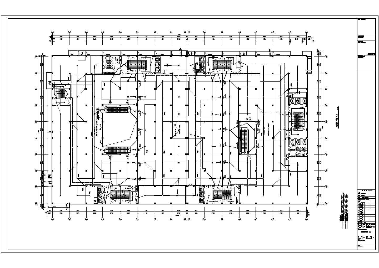 【黑龙江】地上6层钢筋混凝土结构大型购物商场全套电气施工图纸，共100张（8万平）