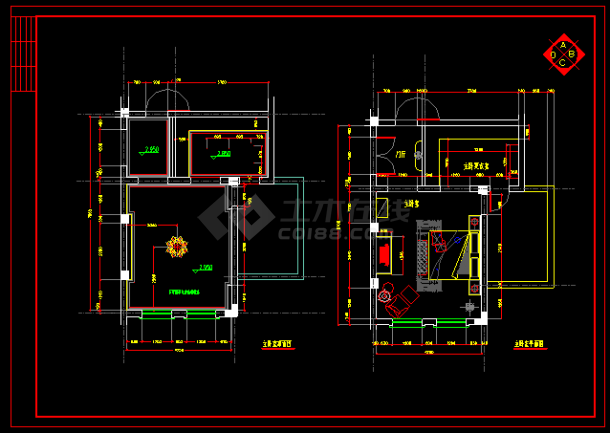 某市整套欧式别墅小区设计CAD装修图-图二