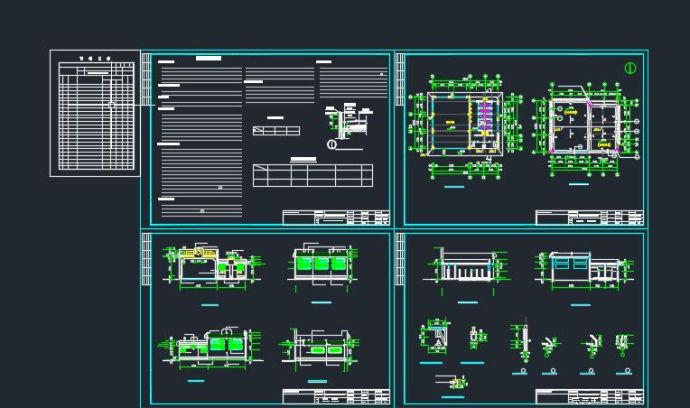 某地区垃圾中转站和公共厕所方案设计cad施工图_图1