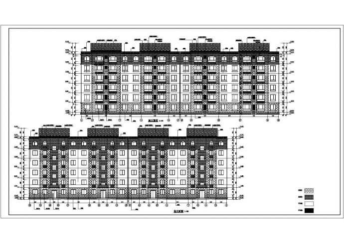 某小区六层纯住宅楼建筑设计施工图（含结构）_图1