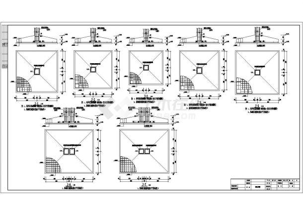 某地三层框架结构临街商铺结构设计施工图-图二