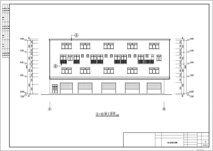 某地4层框架结构厂房建筑设计施工图_图1