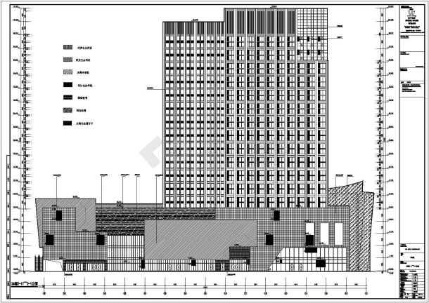 某地20层框架剪力墙商务综合性结构设计施工图-图一