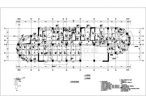 某地下三层地上三十层框架剪力墙结构商住楼结构施工图-图一
