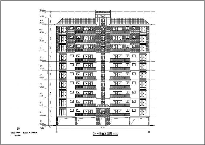 某地区十一层住宅楼建筑设计方案图_图1