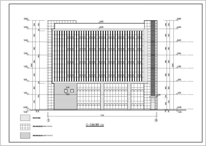某工厂六层检测厂房建筑设计施工图_图1