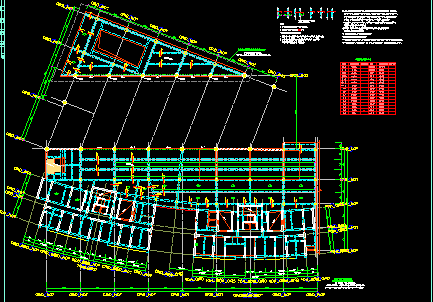 某框架结构办公楼CAD设计施工图纸-图二