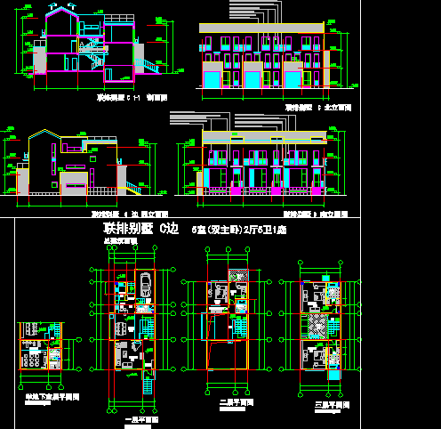 德式小别墅方案设计全套CAD图纸_图1