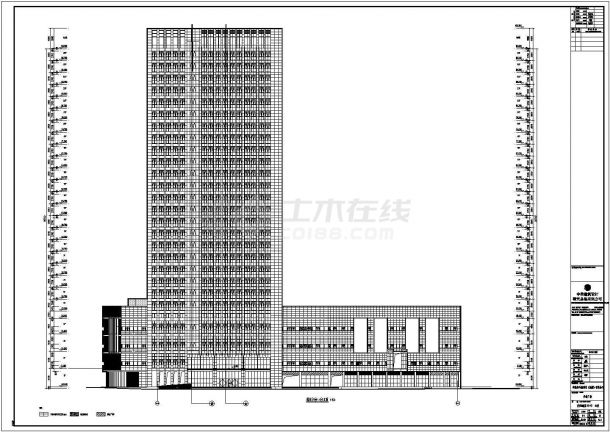 某地区一栋大型商业综合体建筑设计方案图纸-图二