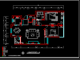 两层复式家装cad室内设计方案图纸（含施工说明）-图二