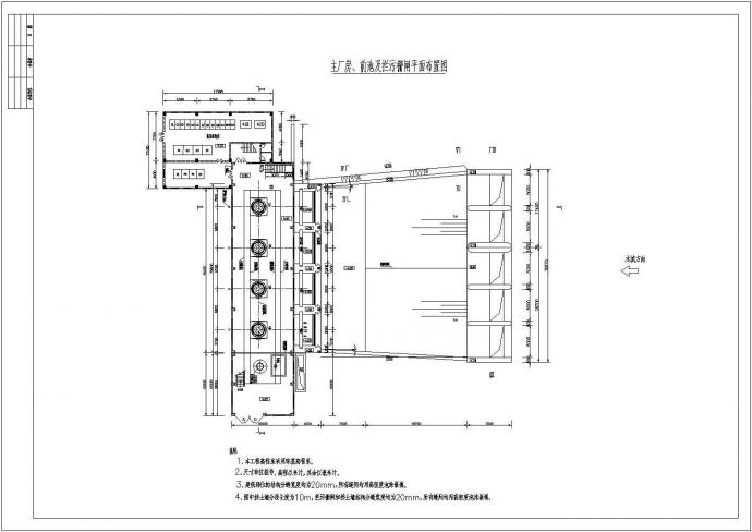 某地软土地基的泵站主厂房设计图纸_图1