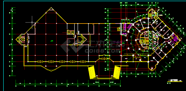某精品酒店建筑方案设计全套CAD图纸-图二