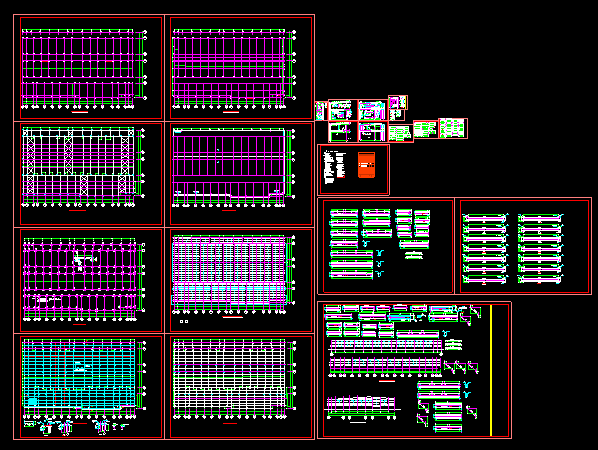 西宁市钢结构多层超市CAD设计施工图