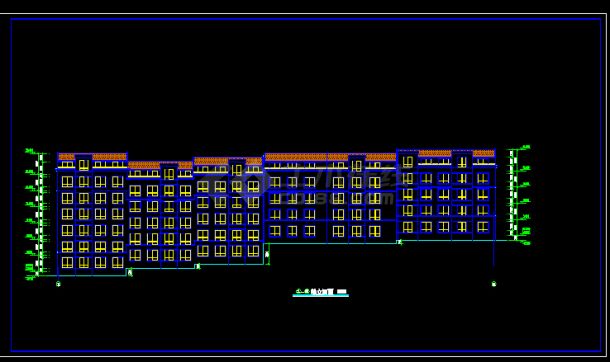 某多层转角楼住宅楼设计CAD详图-图二