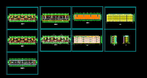 六层集体住宅楼报建的CAD施工设计图纸-图一